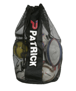 PATRICK GIRONA021 - Basic Ball Sack in Black in Polyester Capacity 10 Ballons For Football Team or Others Sports