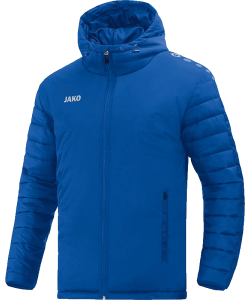 JAKO Team 7201 - Stadium Jacket Men Kids Water Resistant Top Material Several Colors Sizes Thermal Lining Padded Hood Inner Pocket