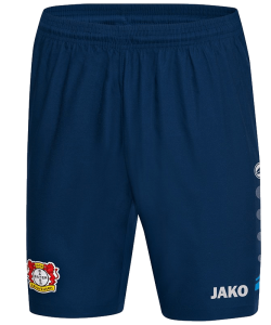 JAKO Bayer 04 Leverkusen BA4417S - Short Homme Enfants Plusieurs Tailles Couleur Bleu Marin Ceinture Intérieure Contrastante
