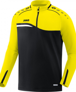 JAKO 8618 Competition 2.0 - Zip-Top Homme Enfants Plusieurs Couleurs Tailles Insertion Contrastante Col Manches Fermeture Éclair 1/4 Devant