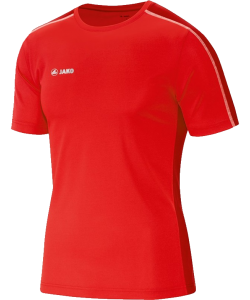 JAKO Sprint 6110M - T-Shirt Short Sleeves For Mens Kids Flatlock Seams Several Sizes Colors Running Band at The Neck Jacquard Insert