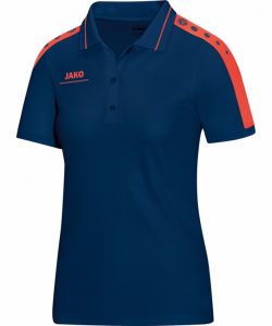 JAKO Striker 6316W - Polo T-Shirt Femme Dames Col à Fermeture Boutonnée Plusieurs Couleurs Tailles Confortable Pratique