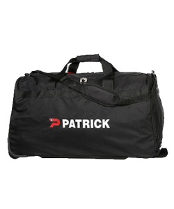 PATRICK GIRONA050 - Team Black Bag Wheels in Polyester with Large Compartment For Storage Football or Other Sport