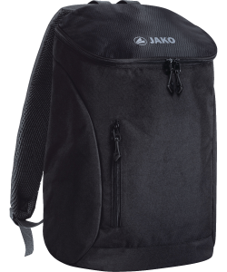 JAKO 1860 - Sac à Dos Work Noir Taille Unique Compartiment Rembourré pour Ordinateur Portable et Documents Petite Poche Intérieure Zippée en Mesh
