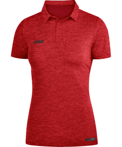 JAKO 6329W Premium Basics - Polo Femmes Col Moderne en Matière Supérieure à Fermeture boutonnée Coupe Sportive Dames Plusieurs Couleurs Tailles Effet Mélange