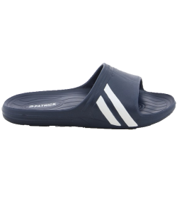 PATRICK RIDE-010 - Mules en Bleu Marin Foncé ou Noir Homme Femme Pantoufles de Bain pour Sportifs Résistants Haute Qualité Plusieurs Pointures