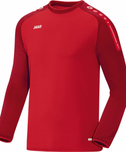 JAKO Champ 8817 - Sweater Homme Enfants Plusieurs Couleurs Tailles Bord Finition Élastique Manches et Taille Col Bicolore Étiquette Performance