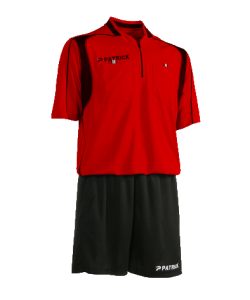 PATRICK REF501 - Soccer Referee Suit Short Sleeves Men Women Football Zipped Collar and Pockets on Chest Several Colors Sizes