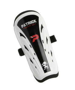 PATRICK AIR801 - Shin Guard With Velcro For Football Players Protect Leg Shots Central Band Closure Synthetic Liner Different Sizes