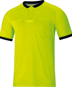 JAKO Referee 4271 - Jersey Shirt Short Sleeves Adult Round Collar Ripp with Snap Closure Several Sizes Colors Chest Pockets with Velcro Closure
