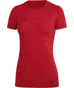 JAKO 6129W Premium Basics - T-Shirt Femmes Col Rond Coupe Sportive Dames Plusieurs Couleurs Tailles Effet Mélange Label Qualité