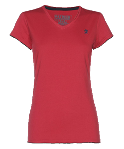 PATRICK PHOENIXW1K - T-Shirt Courtes Manches En Rouge Pour Femme Idéal Pour Loisirs en Été Plusieurs Tailles