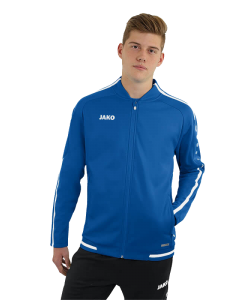 JAKO 9819 Striker 2.0 - Veste Loisir Hommes Plusieurs Couleurs Tailles Col Relevé à la Mode Intérieur Micro-Polaire Poches Latérales Zippées Tape Contrastant au Cou