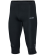 JAKO 6715M - Bib Shorts Capri Run Black For Men Several Sizes Back Pocket With Reflective Zipper Key Pocket On The Inner Edge