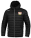 JAKO Bayer 04 Leverkusen BA7303 - Veste Matelassée Homme Enfant en Noir Rembourrage Thermo-Isolant Capuchon Poches Latérales Zippées