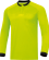 JAKO Referee 4371 - Jersey Shirt Long Sleeves Adult Round Collar Ripp with Snap Closure Several Sizes Colors Chest Pockets with Velcro Closure