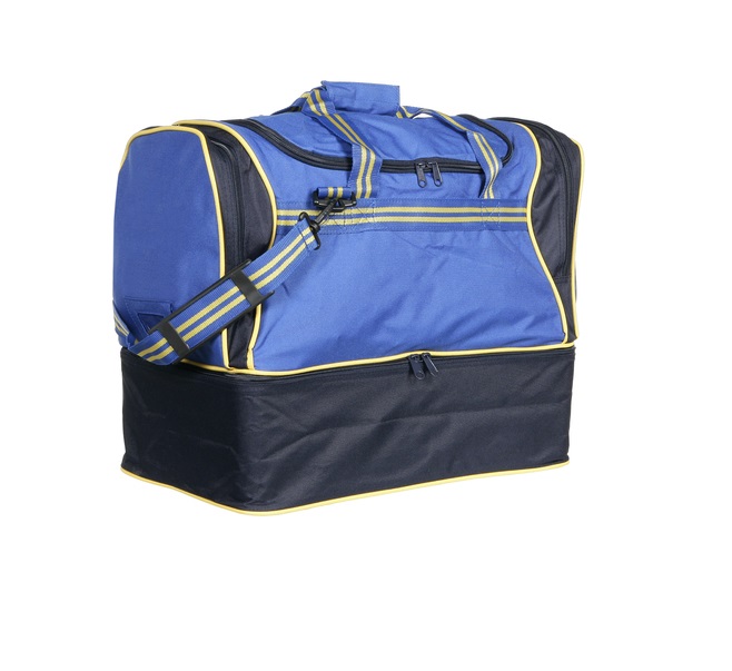 ExtraOffre Sport  PATRICK PAT040 - Sac de Foot Moyen en Noir ou Bleu Marin  Très Fonctionnel Résistant avec Compartiment Rigide Rangement Chaussures