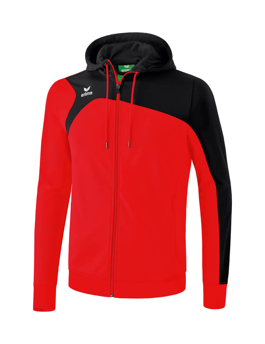 ERIMA 1070701 Hooded Training Jacket Club 1900 2.0 Red/Black