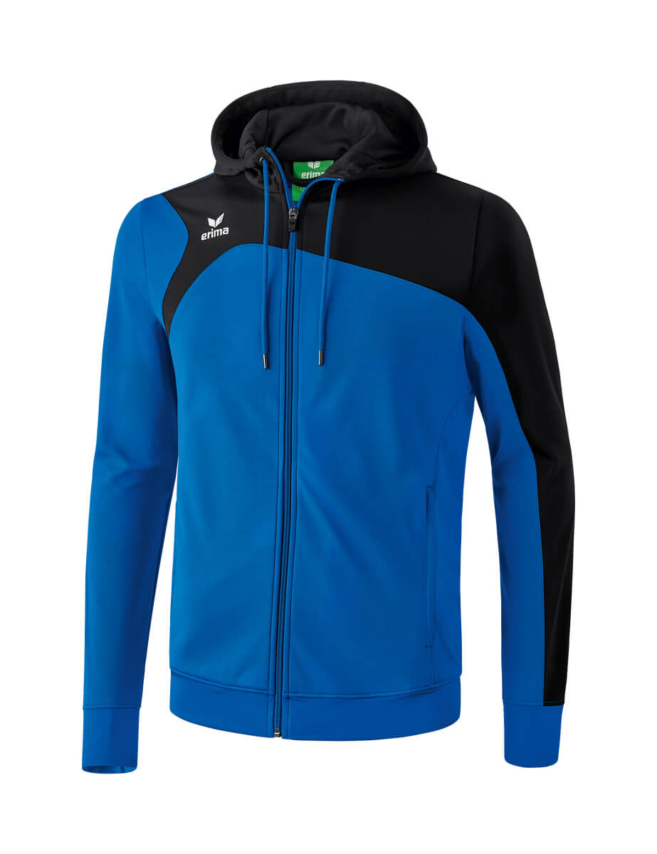 ERIMA 1070702 Hooded Training Jacket Club 1900 2.0 Royal Blue/Black