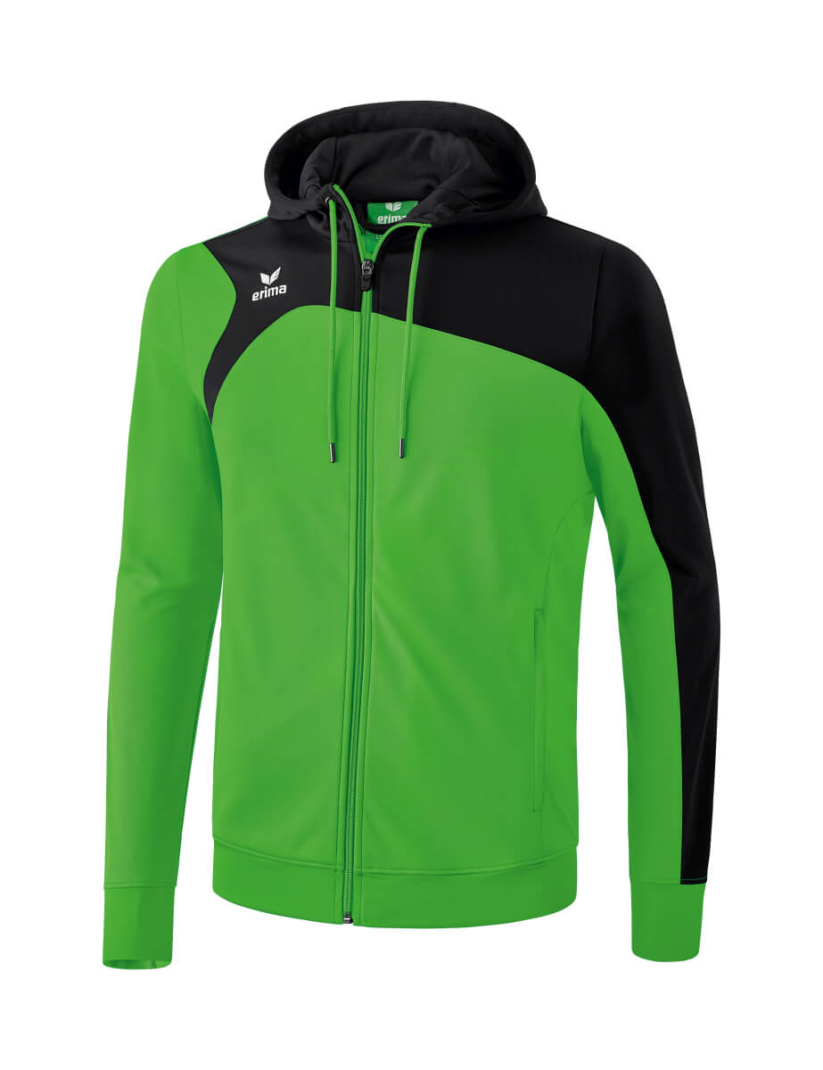 ERIMA 1070704 Hooded Training Jacket Club 1900 2.0 Green/Black