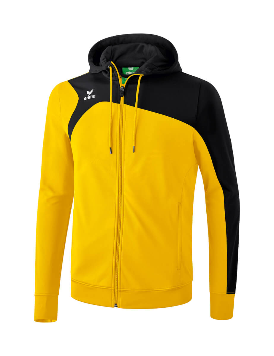 ERIMA 1070706 Hooded Training Jacket Club 1900 2.0 Yellow/Black