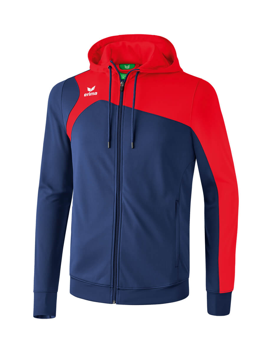 ERIMA 1070707 Hooded Training Jacket Club 1900 2.0 Navy/Red