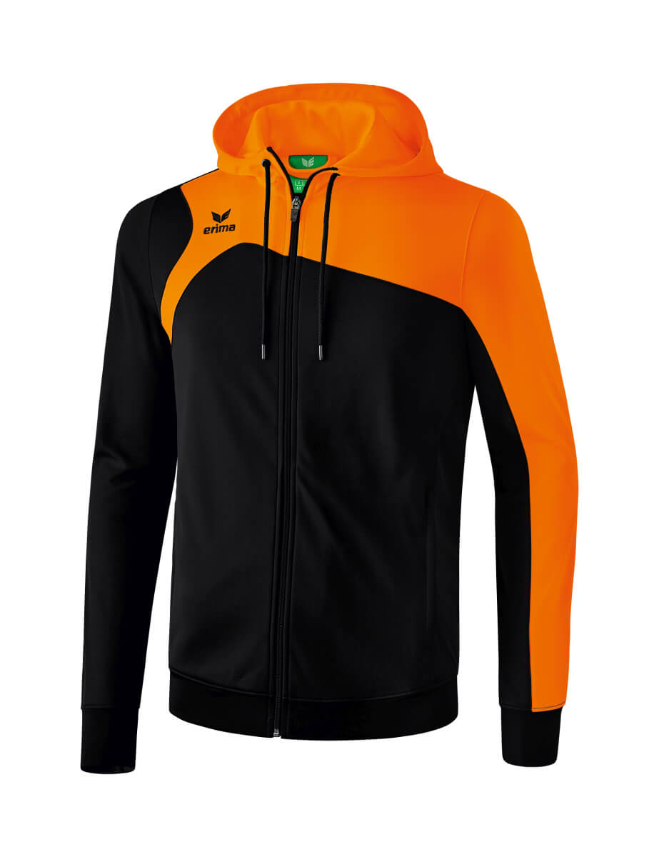 ERIMA 1070708 Hooded Training Jacket Club 1900 2.0 Black/Orange