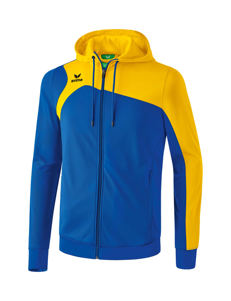 ERIMA 1070709 Hooded Training Jacket Club 1900 2.0 Royal Blue/Yellow