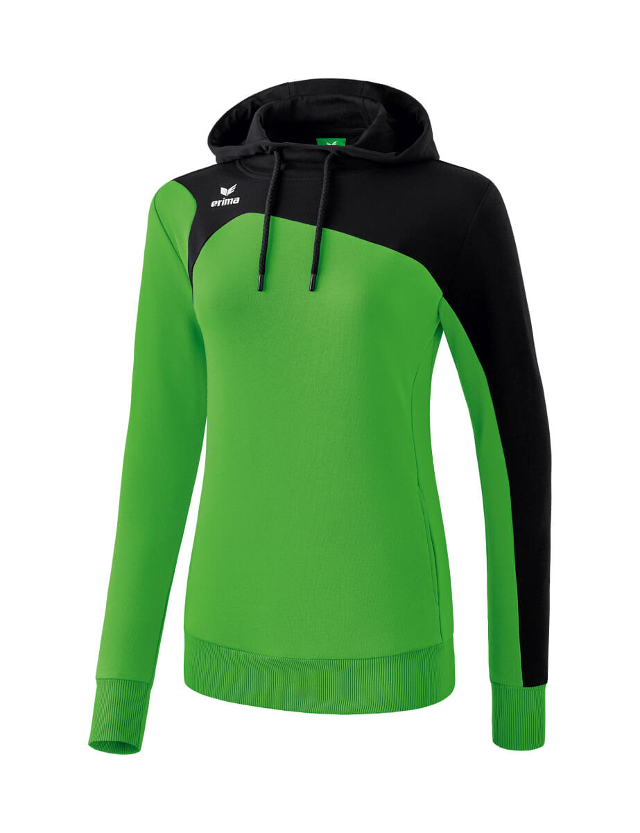 ERIMA 1070724 Hooded Sweatshirt Club 1900 2.0 Green/Black