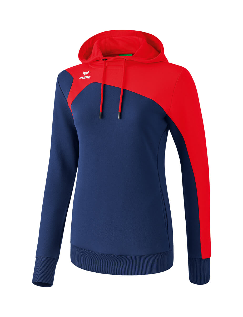 ERIMA 1070727 Hooded Sweatshirt Club 1900 2.0 Navy/Red