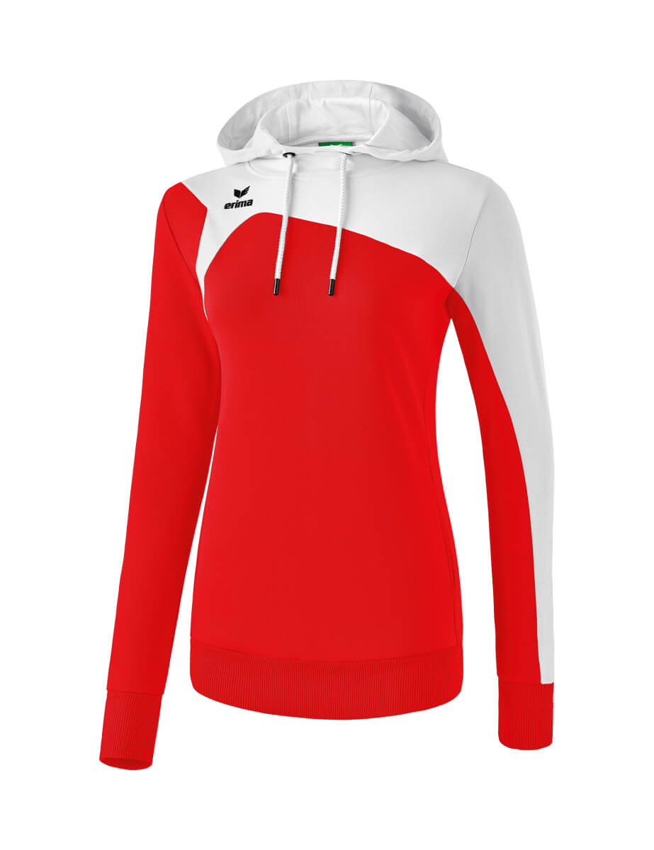 ERIMA 1070730 Hooded Sweatshirt Club 1900 2.0 Red/White