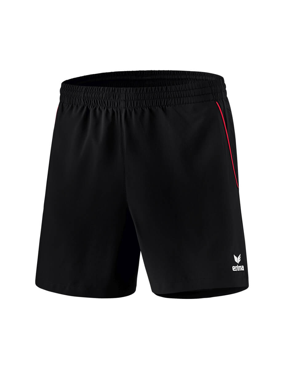 ERIMA 1090701 Short Loisir / Tennis de Table Noir/Rouge