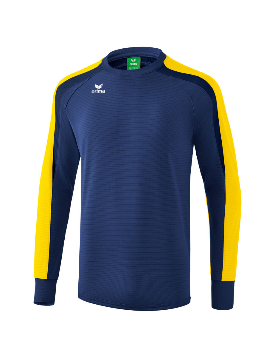 ERIMA 1071865 Sweat-Shirt Entraînement Liga 2.0 Bleu Marin/Jaune/Bleu Marin Foncé