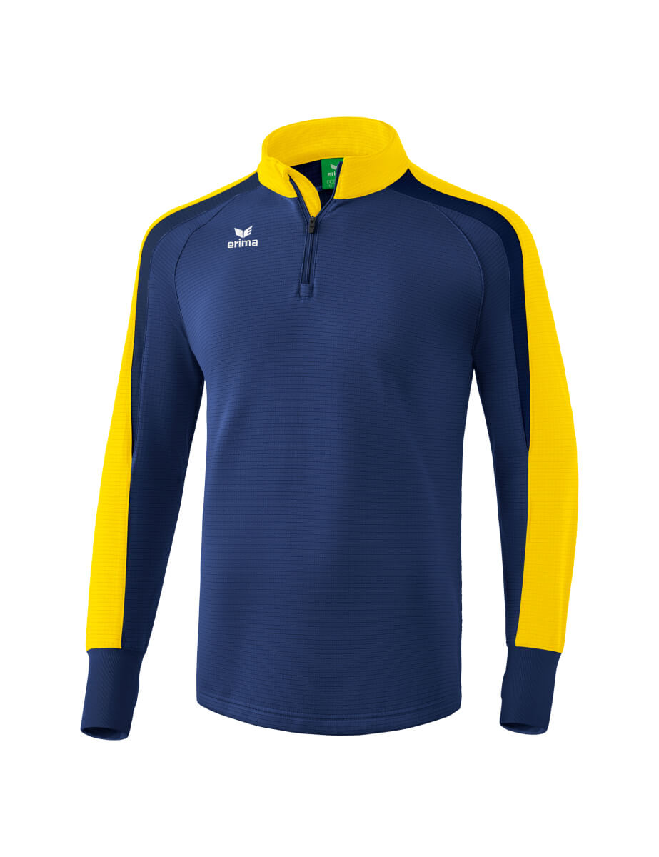 ERIMA 1261810 Sweat Entraînement Respirant Liga 2.0 Bleu Marin/Jaune/Bleu Marin Foncé