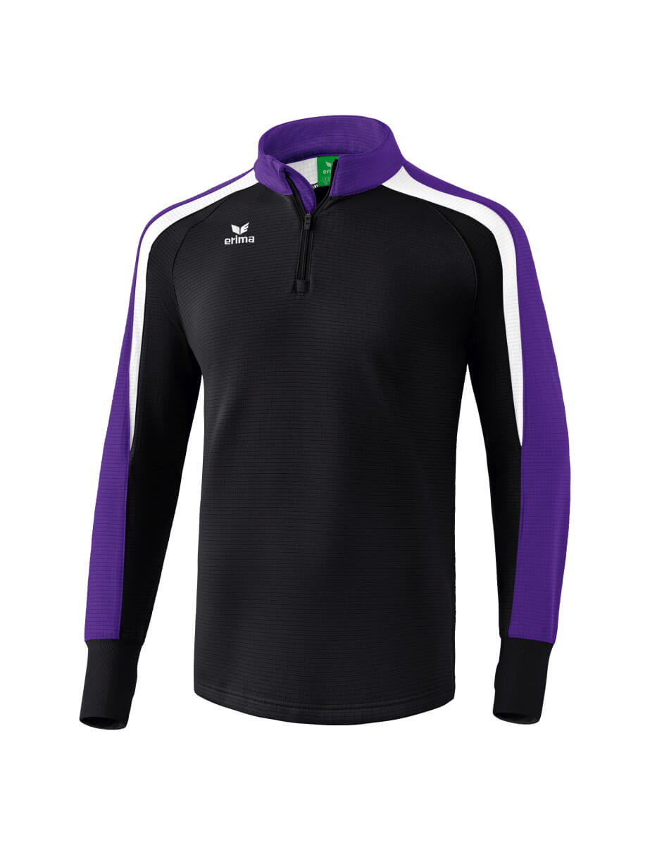 ERIMA 1261815 Breathable Workout Sweatshirt Liga 2.0 Black/Dark Purple/White