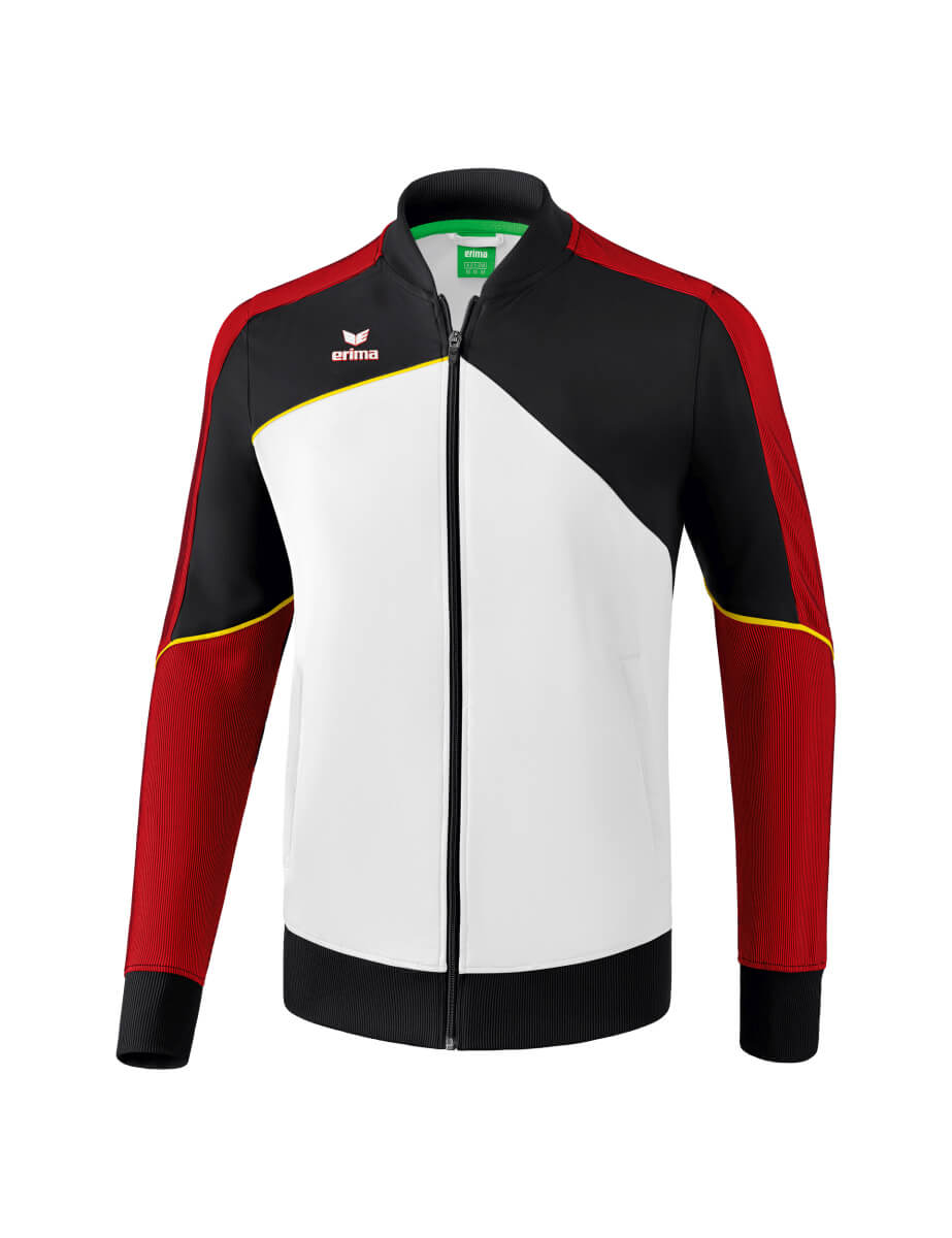 ERIMA 1011808 Veste Présentation Premium One 2.0 Blanc/Noir/Rouge/Jaune