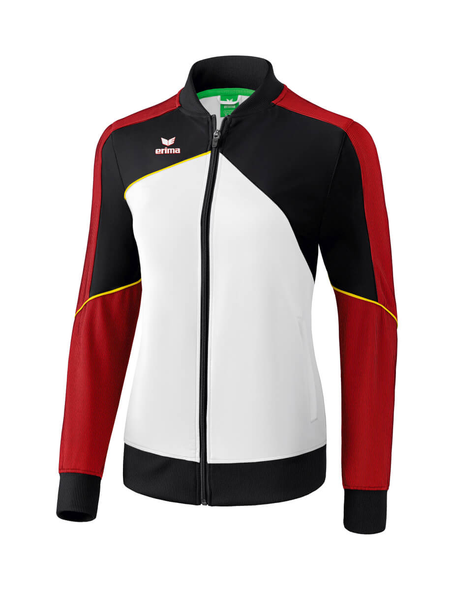 ERIMA 1011816 Veste Présentation Premium One 2.0 Blanc/Noir/Rouge/Jaune