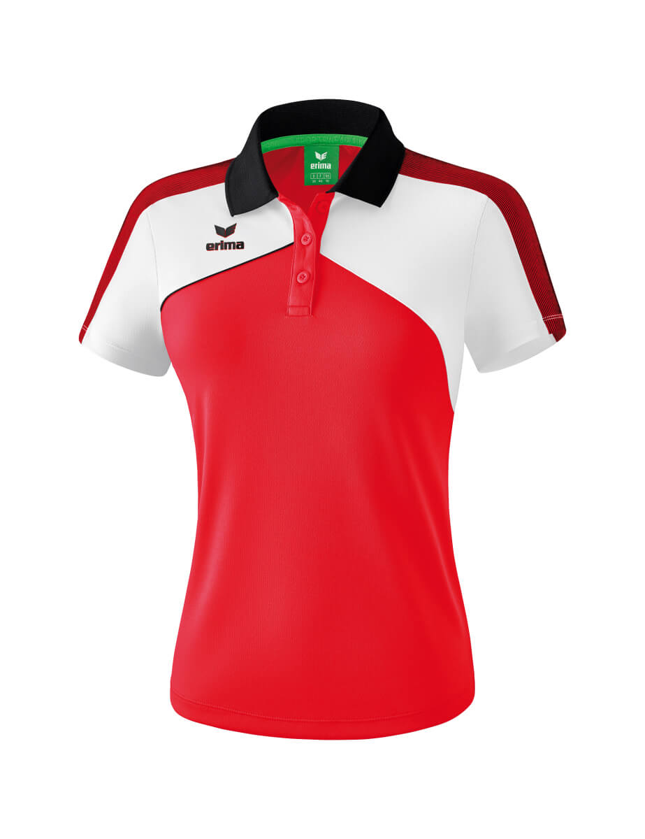 ERIMA 1111810 Polo Premium One 2.0 Rouge/Blanc/Noir