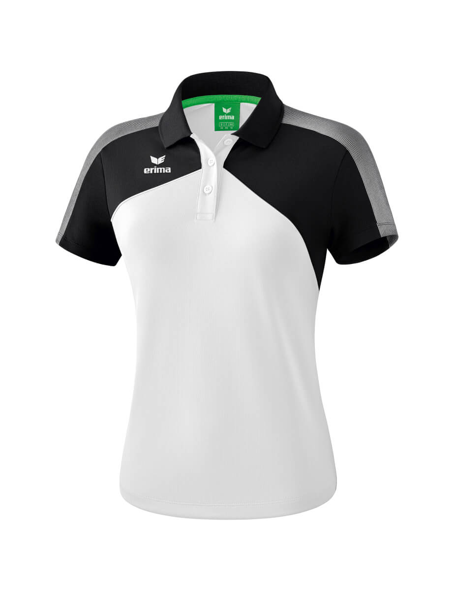 ERIMA 1111811 Polo Premium One 2.0 Blanc/Noir/Blanc