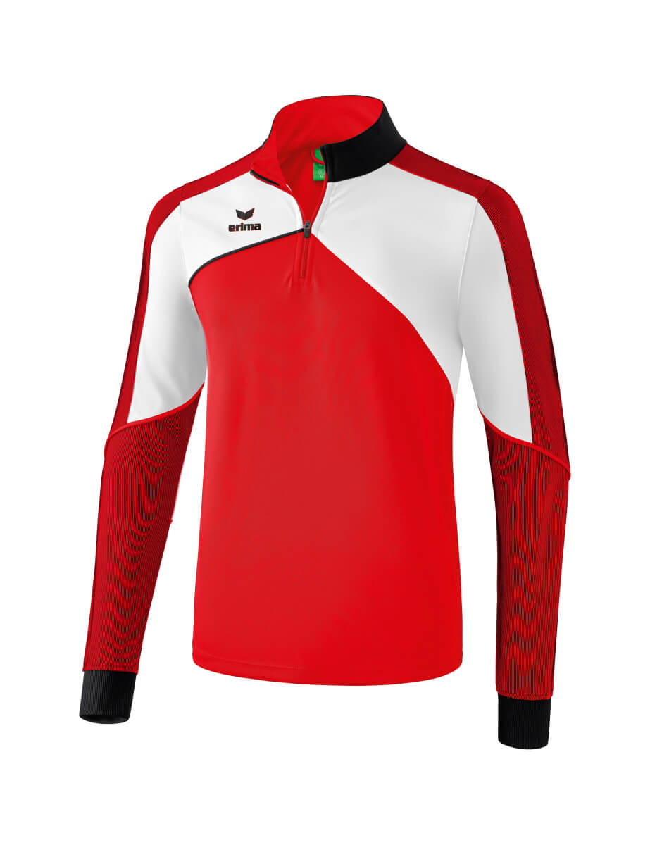 ERIMA 1261802 Sweat Entraînement Premium One 2.0 Rouge/Blanc/Noir