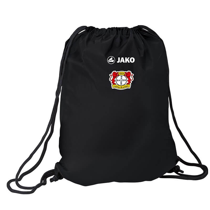 JAKO BA1703-08 Sac de Gym Bayer 04 Leverkusen Noir