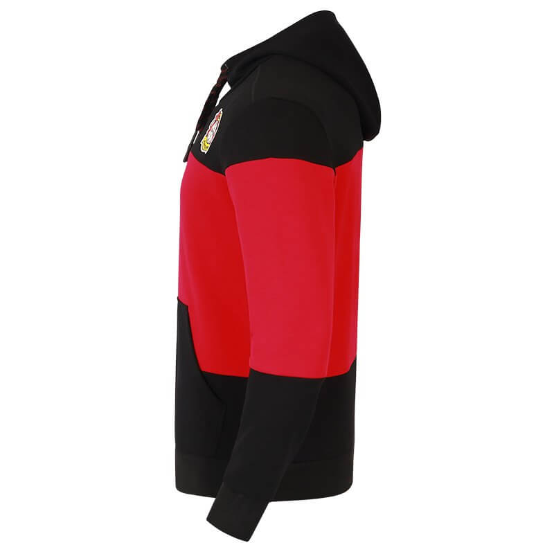 JAKO BA6707-08-3 Sweater à Capuchon Bayer 04 Leverkusen Premium Noir Côté