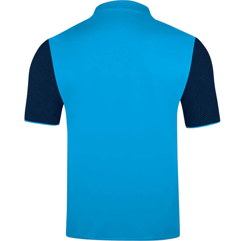 JAKO-WOMEN-6317-89-1 Polo T-Shirt Champ Bleu/Bleu Marin/Jaune Fluo Arrière