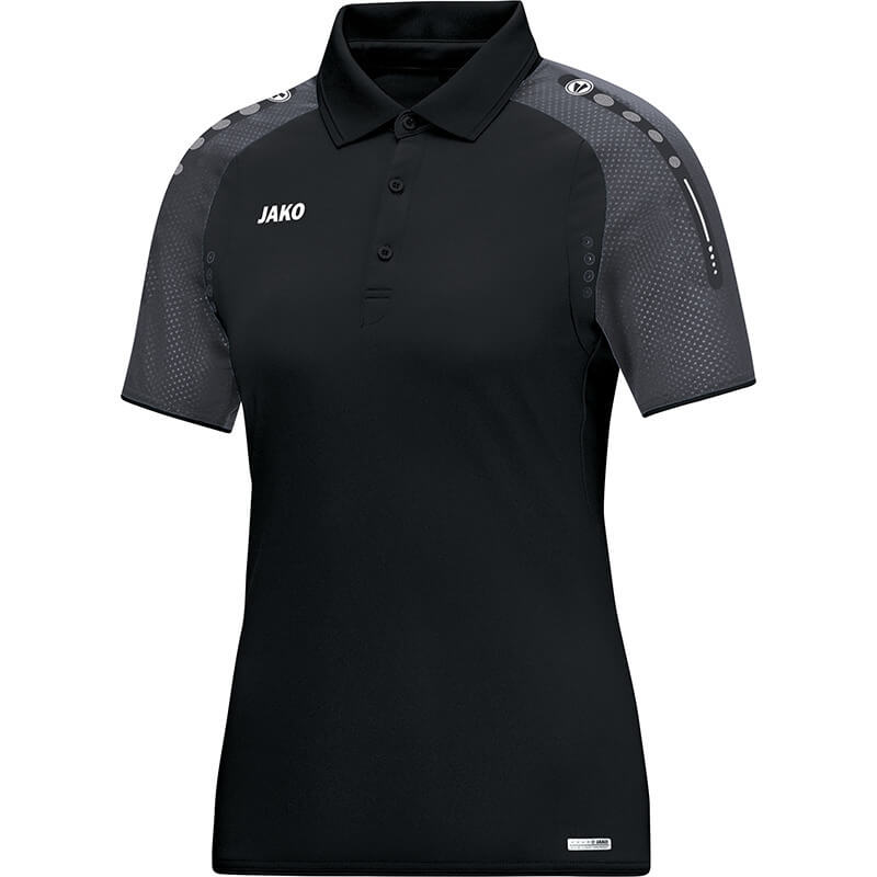 JAKO-WOMEN-6317-21 Polo T-Shirt Champ Noir/Anthracite Avant