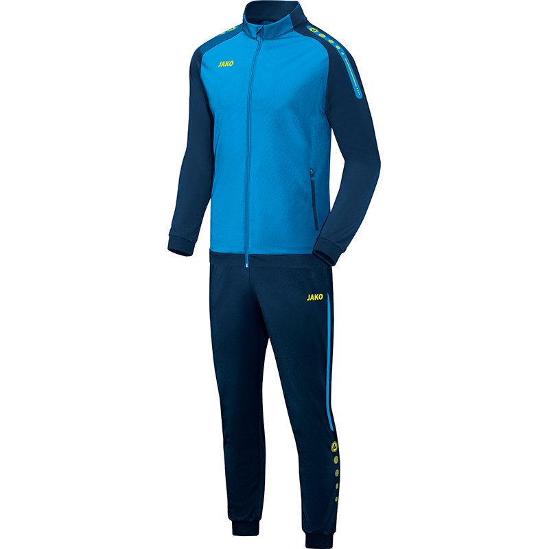 JAKO-M9117-89 Tracksuit Champ Blue/Navy/Fluo Yellow
