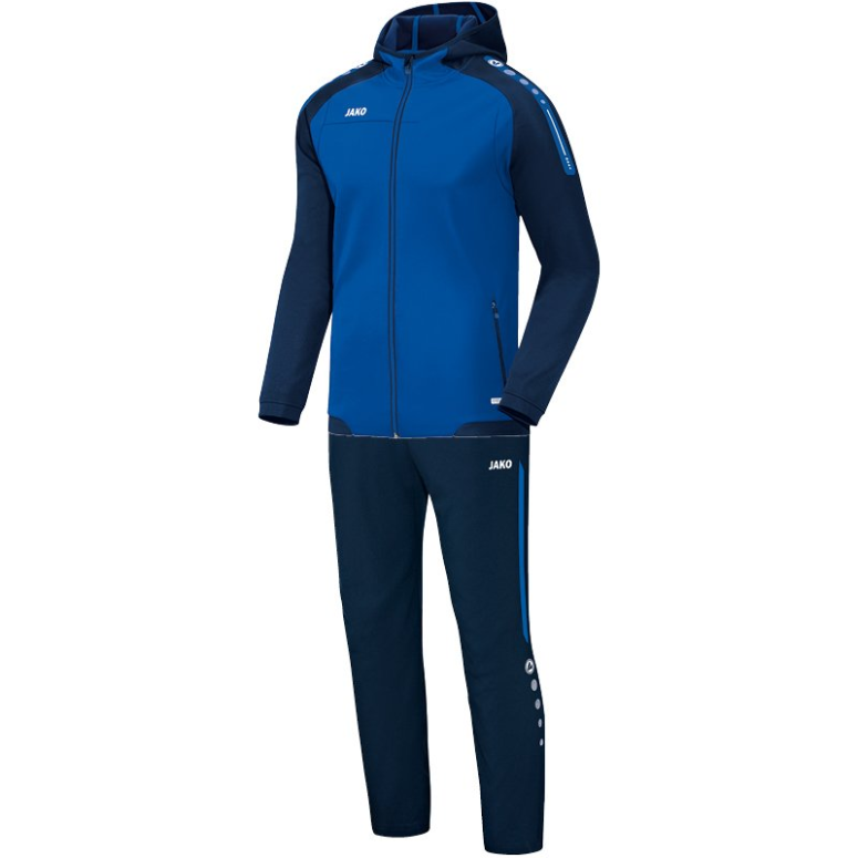 JAKO-M9617W-49-1 Hooded Leisure Tracksuit Champ Royal Blue/Navy