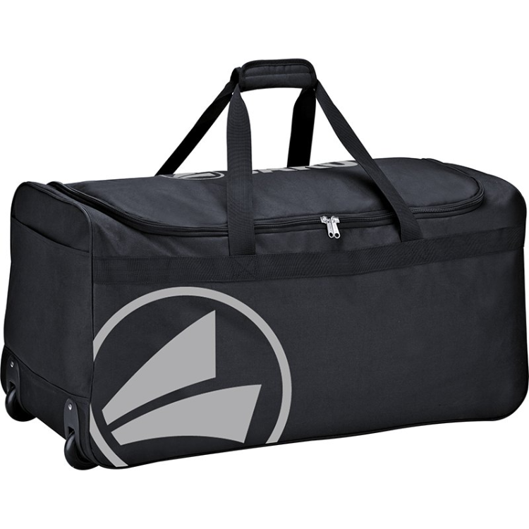 JAKO-2010-08-1 Team Trolley Classico Large Spacious Main Compartment with Two-Way Zipper Black
