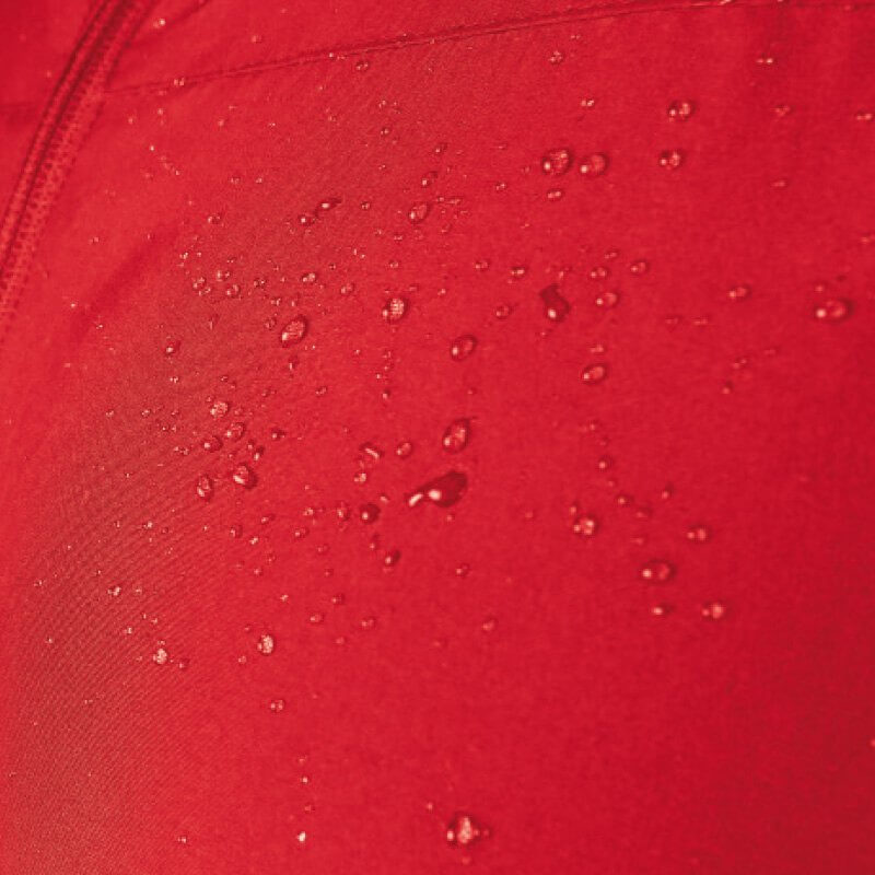JAKO 7350-01-3 Windproof 1/4 Front Zipper Classico Red Water Resistant
