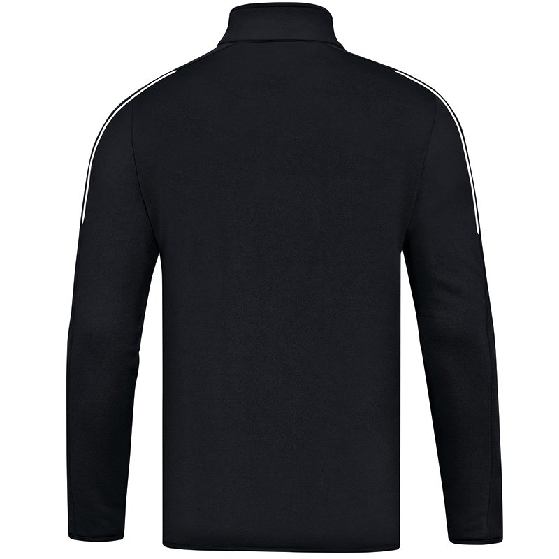 JAKO 8650-08-1 Sweater Ziptop 1/4 Front Zipper Classico Black Back