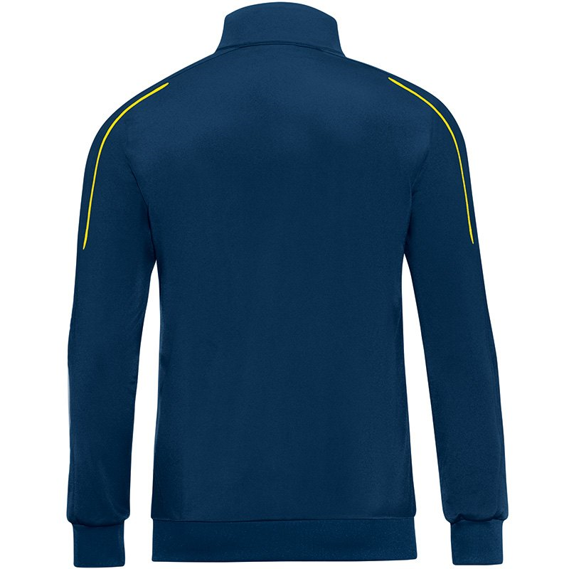 JAKO 9350-42-1 Veste Polyester Classico Bleu Nuit/Citron Arrière